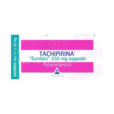 ANGELINI Tachipirina bambini 250 mg  10 Supposte Paracetamolo Antipiretico Analgesico